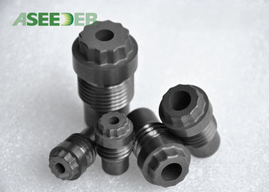 OEM Tungsten Carbide Spray Nozzle / Black Cemented Carbide Wear Parts