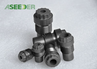 OEM Tungsten Carbide Spray Nozzle / Black Cemented Carbide Wear Parts