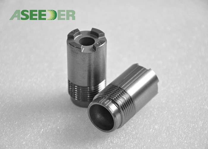 Oil Service Industry Cross Goove Thread Nozzle , Cemented Carbide Wear Parts AN-058 Model