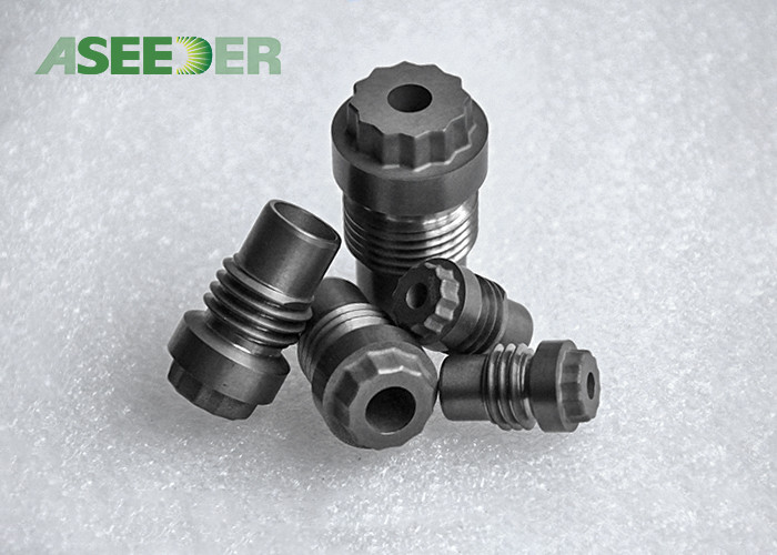 Custom Made Cemented Carbide Wear Parts / Strong Head Thread Nozzle